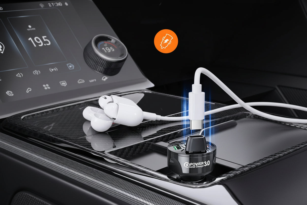 USB-A naar USB-C Adapter – Laden & Data – Compact plug & play