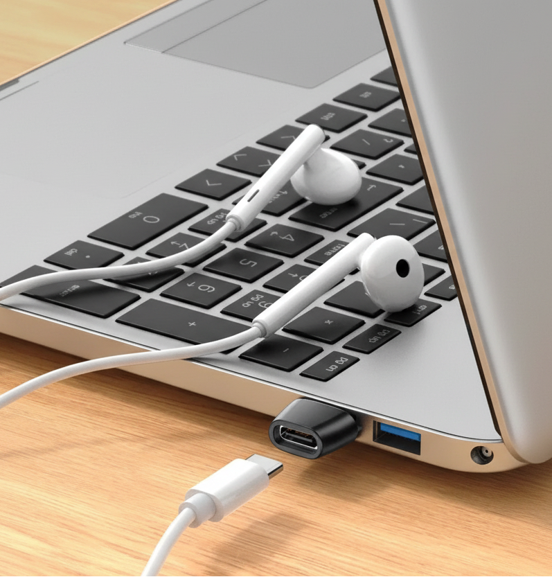 USB-A naar USB-C Adapter – Laden & Data – Compact plug & play