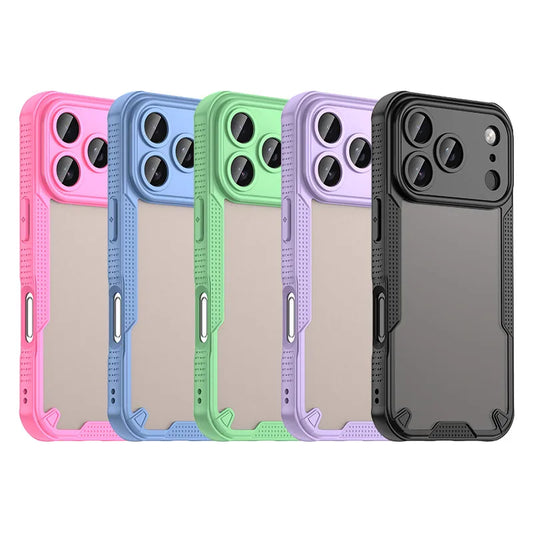 iPhone 17 Case – Matte Half Transparante Flexibele iPhone hoes