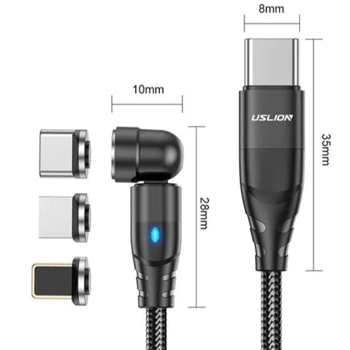 100W Magnetic Type-C Kabel