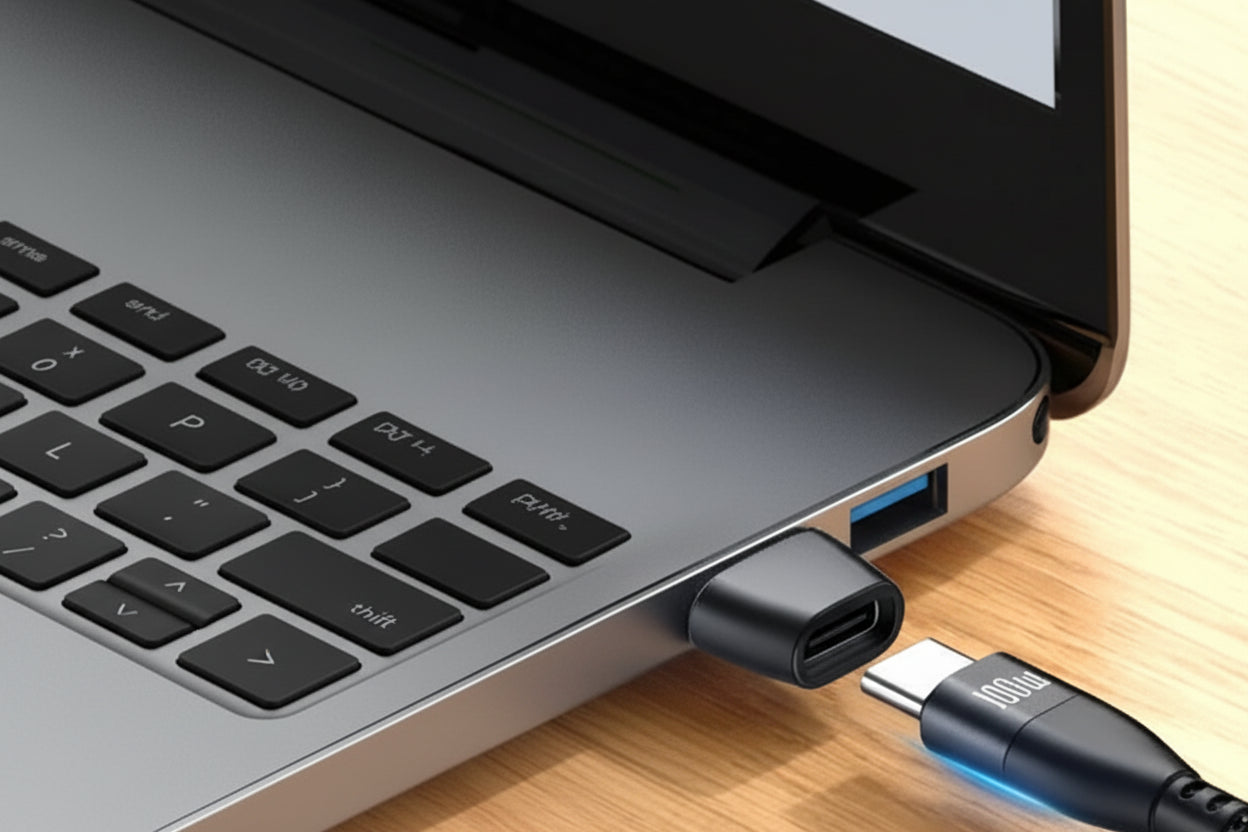 USB-A naar USB-C Adapter – Laden & Data – Compact plug & play