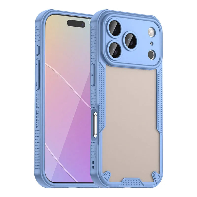 iPhone 17 Case – Matte Half Transparante Flexibele iPhone hoes