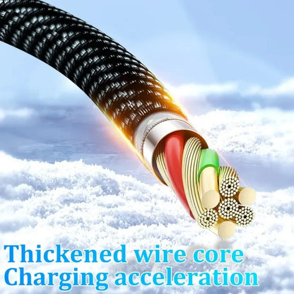 120W Snellader kabel Type C naar USB-C met digitale weergave