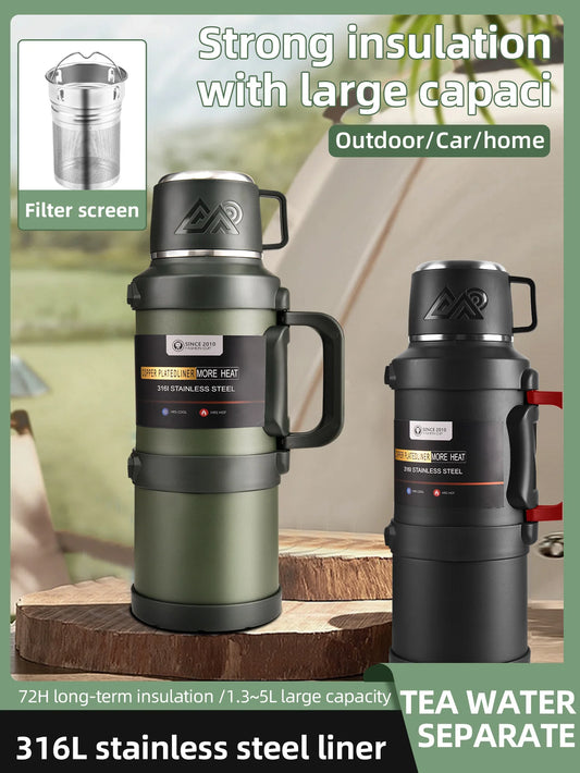 Thermosfles RVS 316 – Grote Capaciteit | Met Theefilter