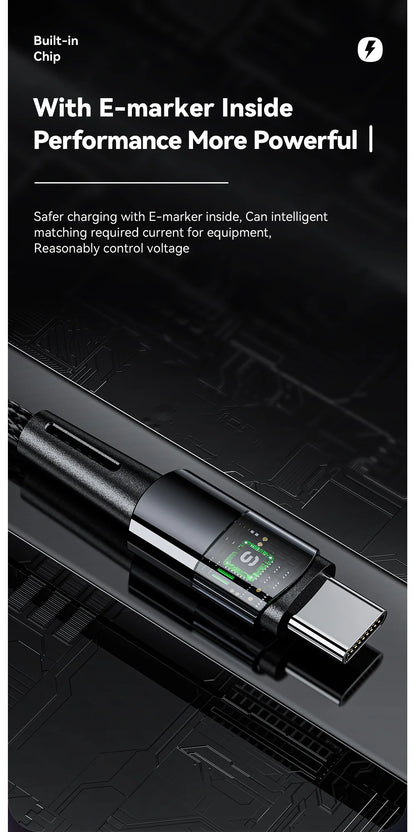 240W Super Fast Charging Kabel Type C naar Type C