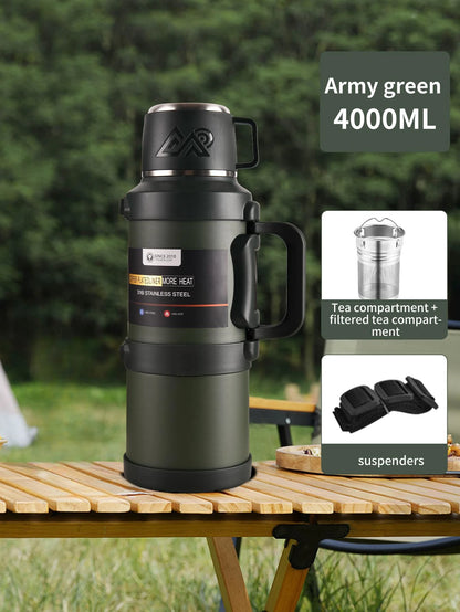 Thermosfles RVS 316 – Grote Capaciteit | Met Theefilter 4 liter