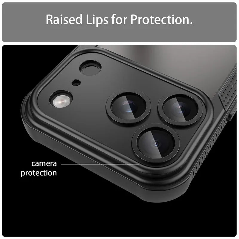 iPhone 17 Case – Matte Half Transparante Flexibele iPhone hoes