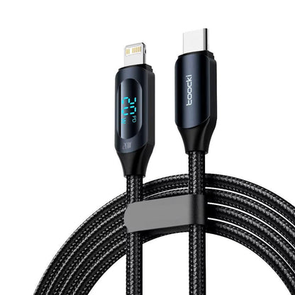 USB-2,4A displaykabel voor iPhone 14, 13, 12 Pro Max, XS, X, 8 Plus zwart