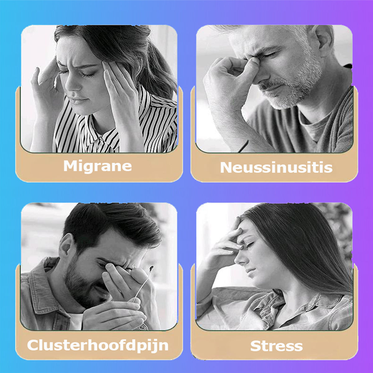 Hoofdband voor Migraine en Hoofdpijn